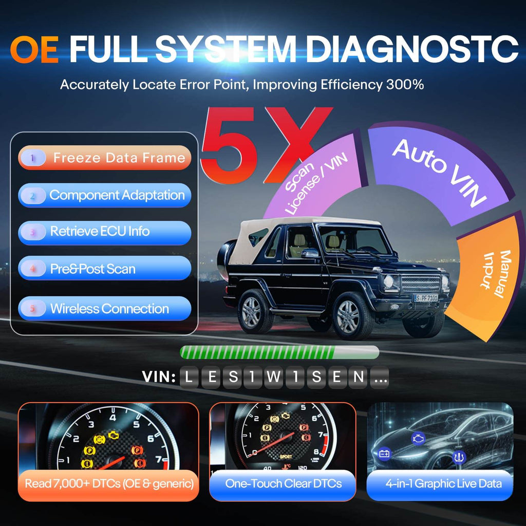 Autel MaxiCOM MK900-BT Automotive Diagnostic Scanner