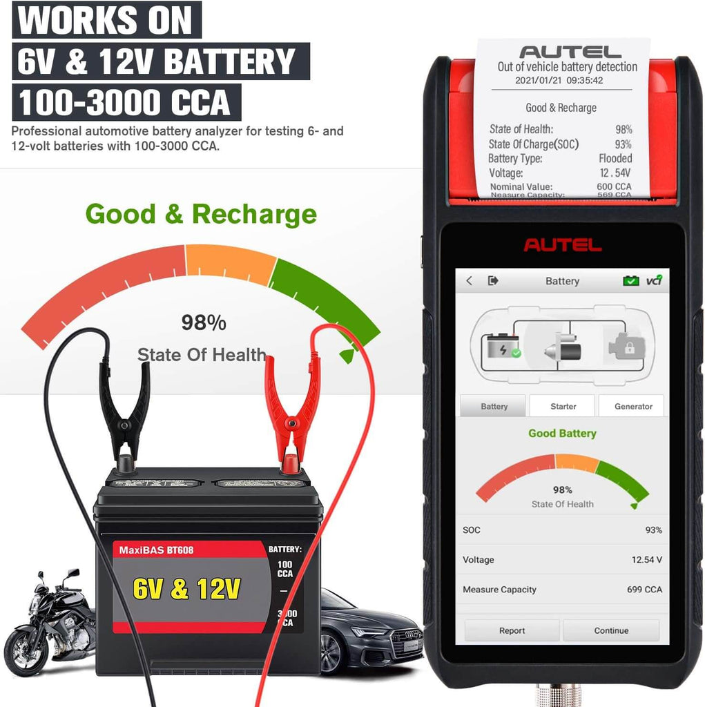 Autel MaxiBAS BT608E Battery Tester