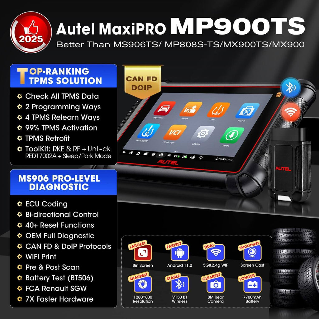 Autel MaxiPRO MP900Z-TS Auto Diagnostic Scanner with Comprehensive TPMS Functions