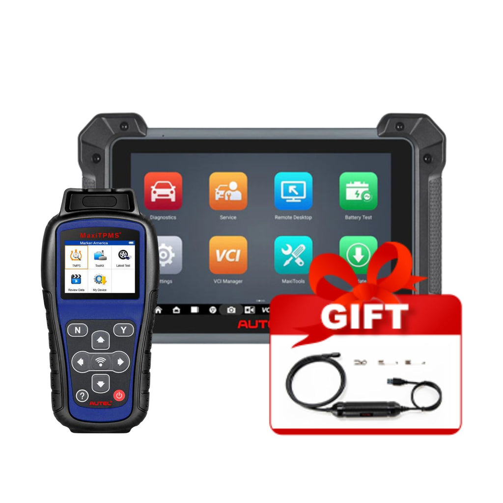 Autel MaxiCOM MK908 Pro II DIagnostic Tool + Autel MaxiTPMS TS501 Pro TPMS Diagnostic Tool Bundle